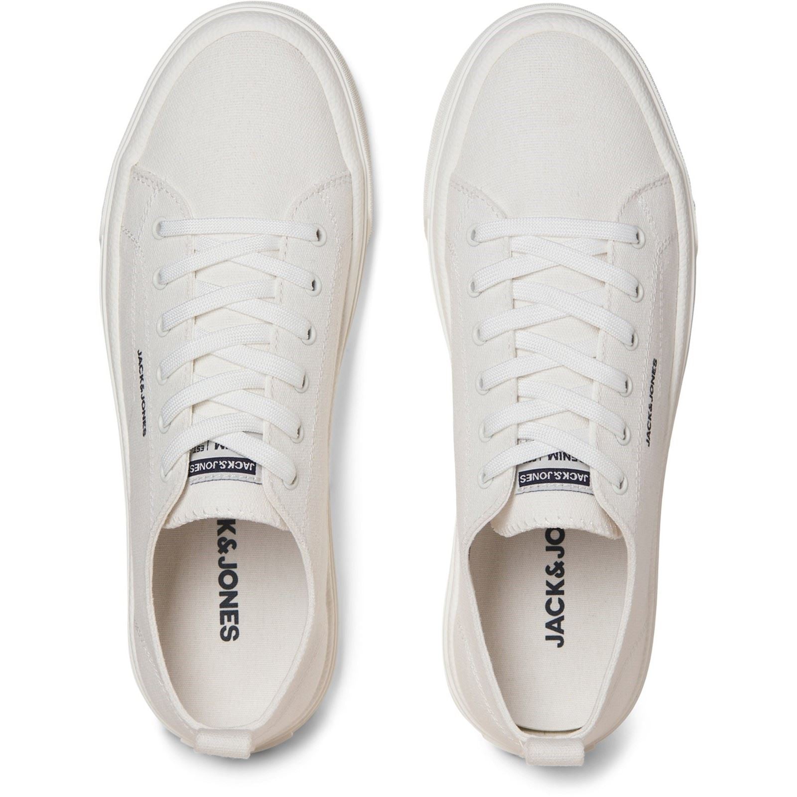 Jack & Jones Bayswater Canvas Polyester Herren Helle Weiße Sneakers