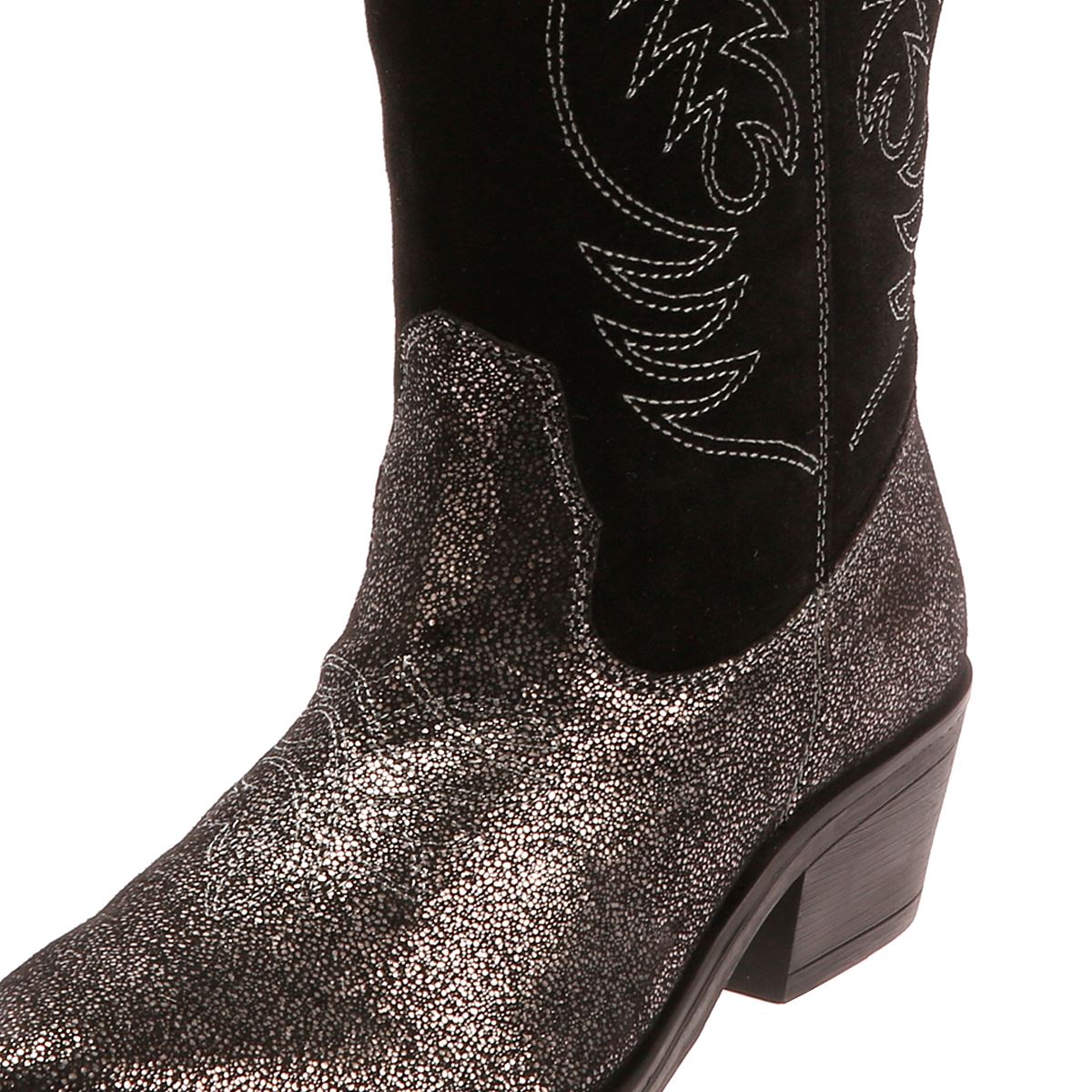 Osprey London The Louisiana Leder Damen Schwarze Stiefel