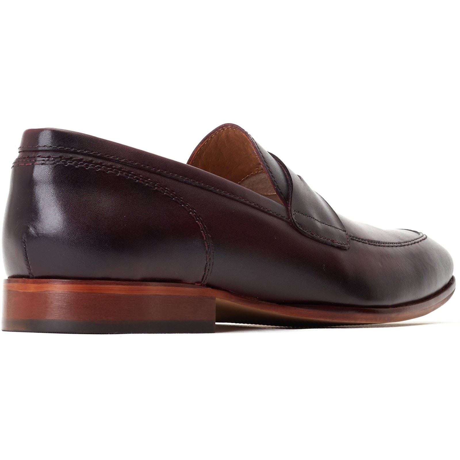 Base London Bruno Leder Herren Bordo Loafer