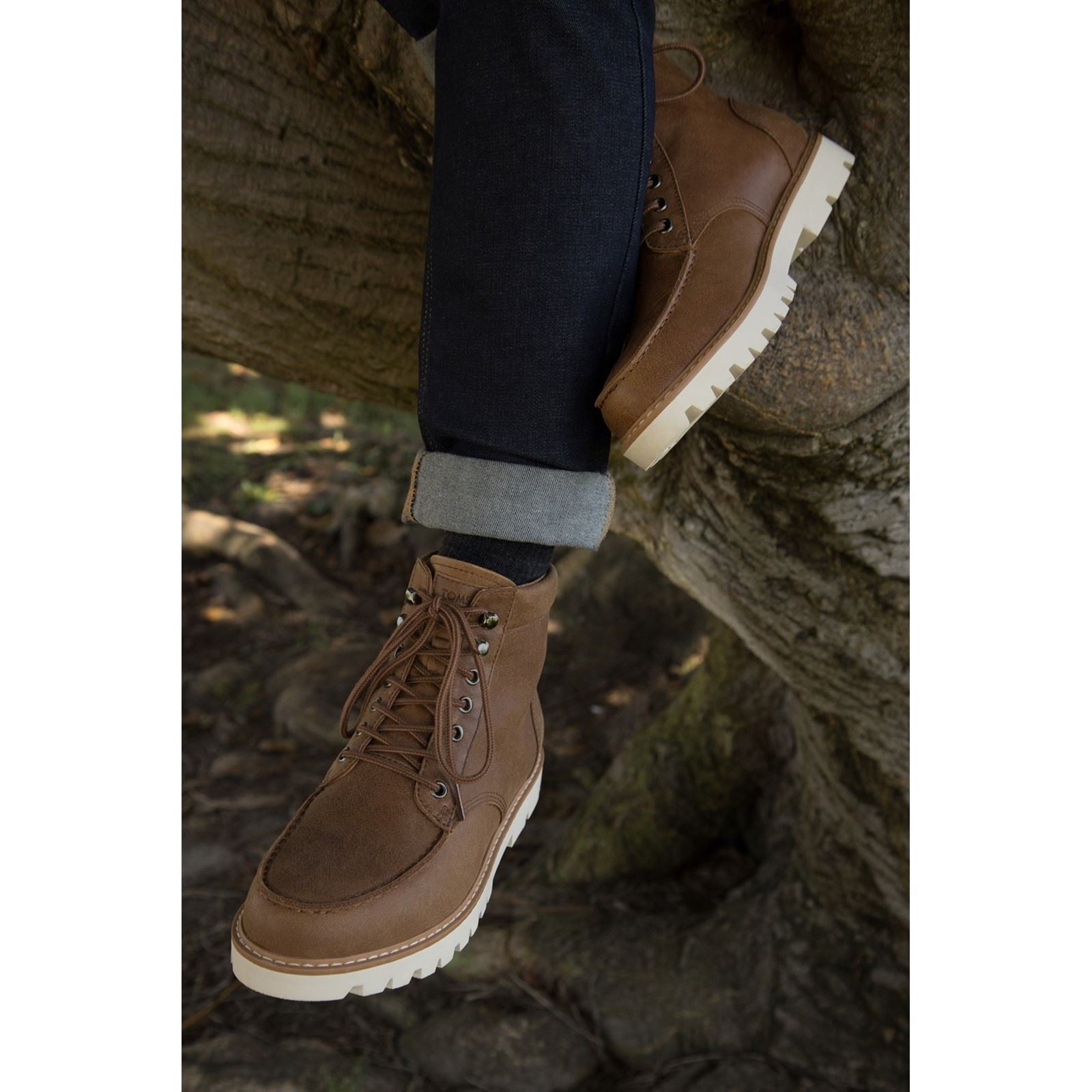 TOMS Palomar Leder Herren Stiefel In Tan