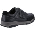 Hush Puppies Fabian Double Strap Leder Herren Schwarze Mokassins