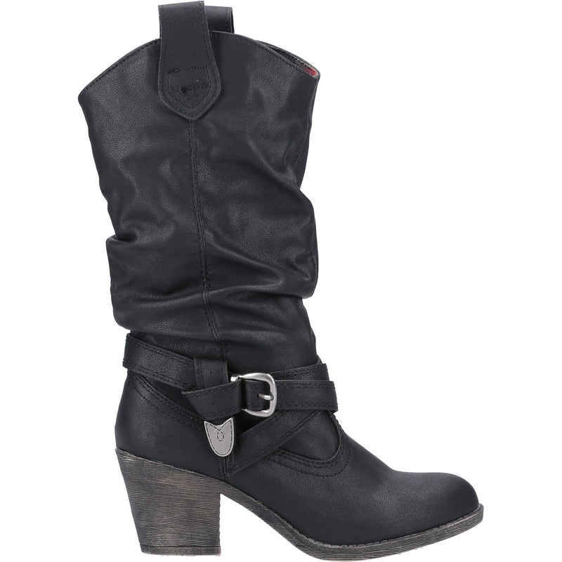 Rocket Dog Sidestep Damen Schwarze Stiefel