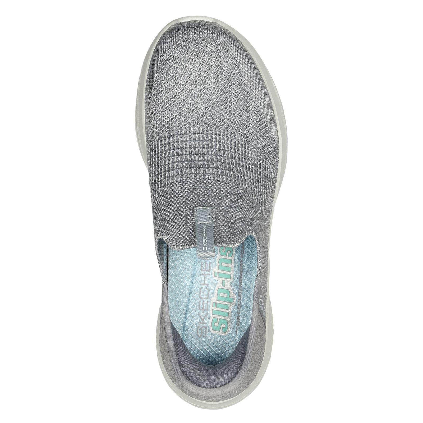 Skechers Ultra Flex 3.0 Smooth Step Textile Damen Sneaker In Hellgrau