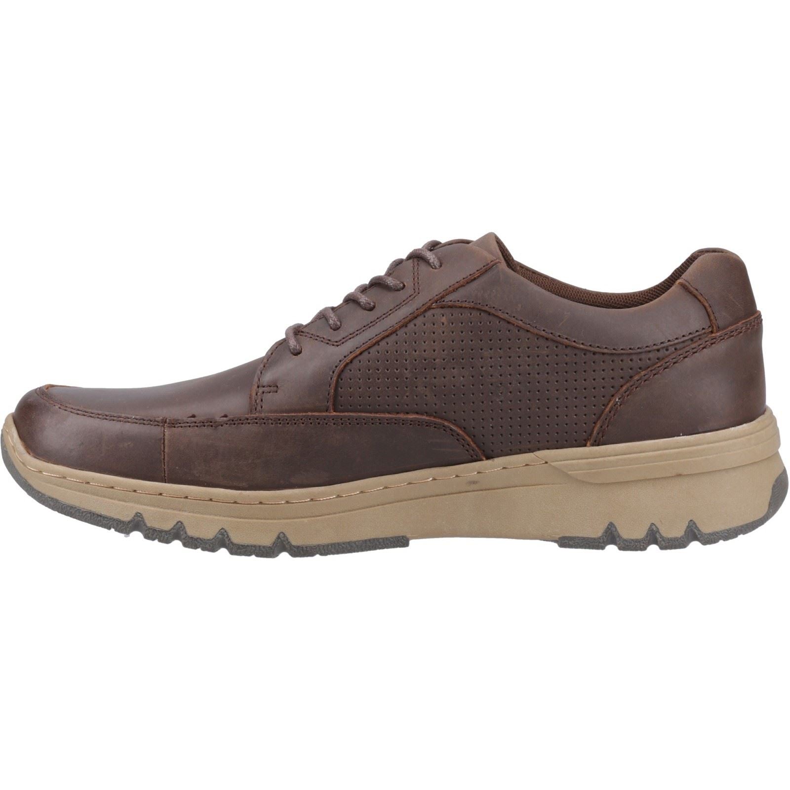 Hush Puppies Nelson Herren Schnürschuhe Aus Braunem Leder