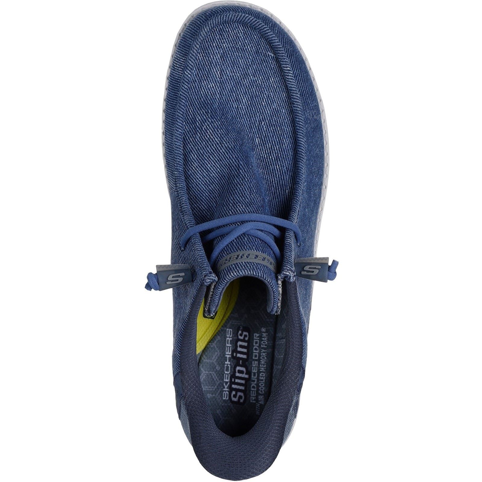Skechers Melson Coronado Herren Mokassins Aus Denimstoff