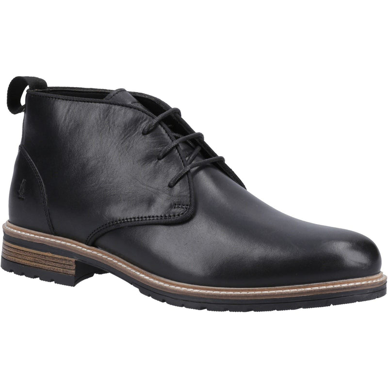 Hush Puppies Ricky Herren Schwarze Farbe Leder Knöchelstiefel