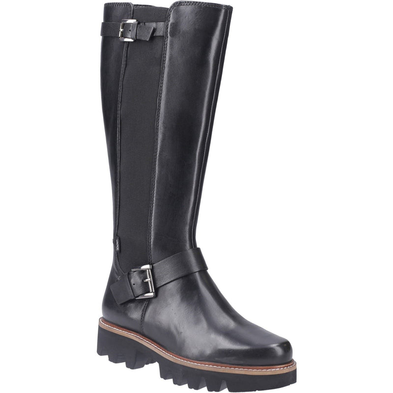 Pod Aleena Kunstleder Damen Schwarze Stiefel
