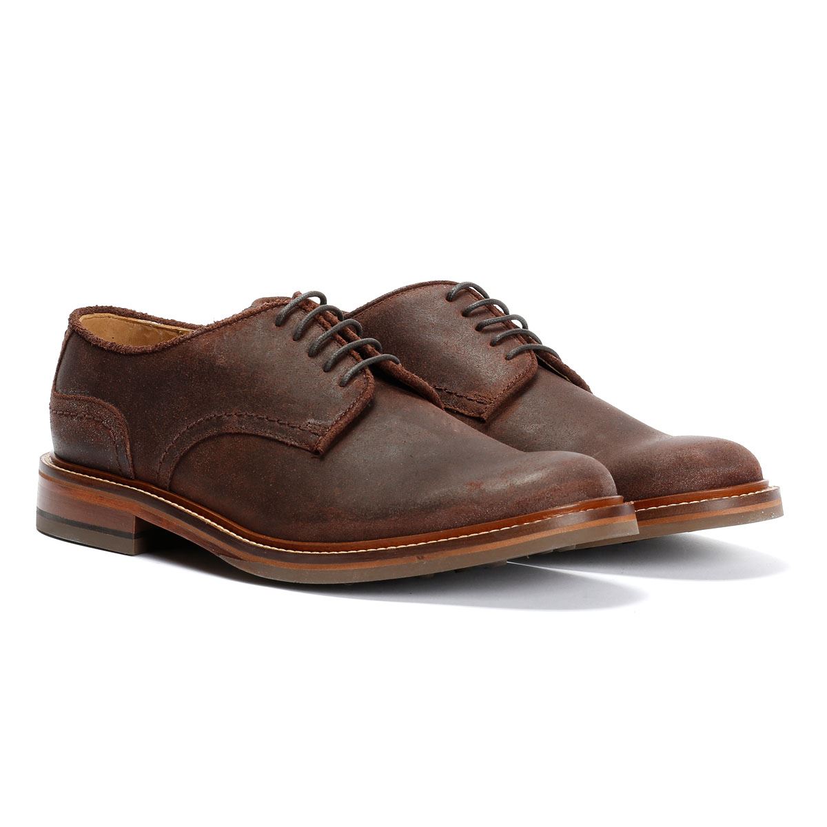 Chapman & Moore Plain Derby Country Herren Leder Braune Schnürschuhe