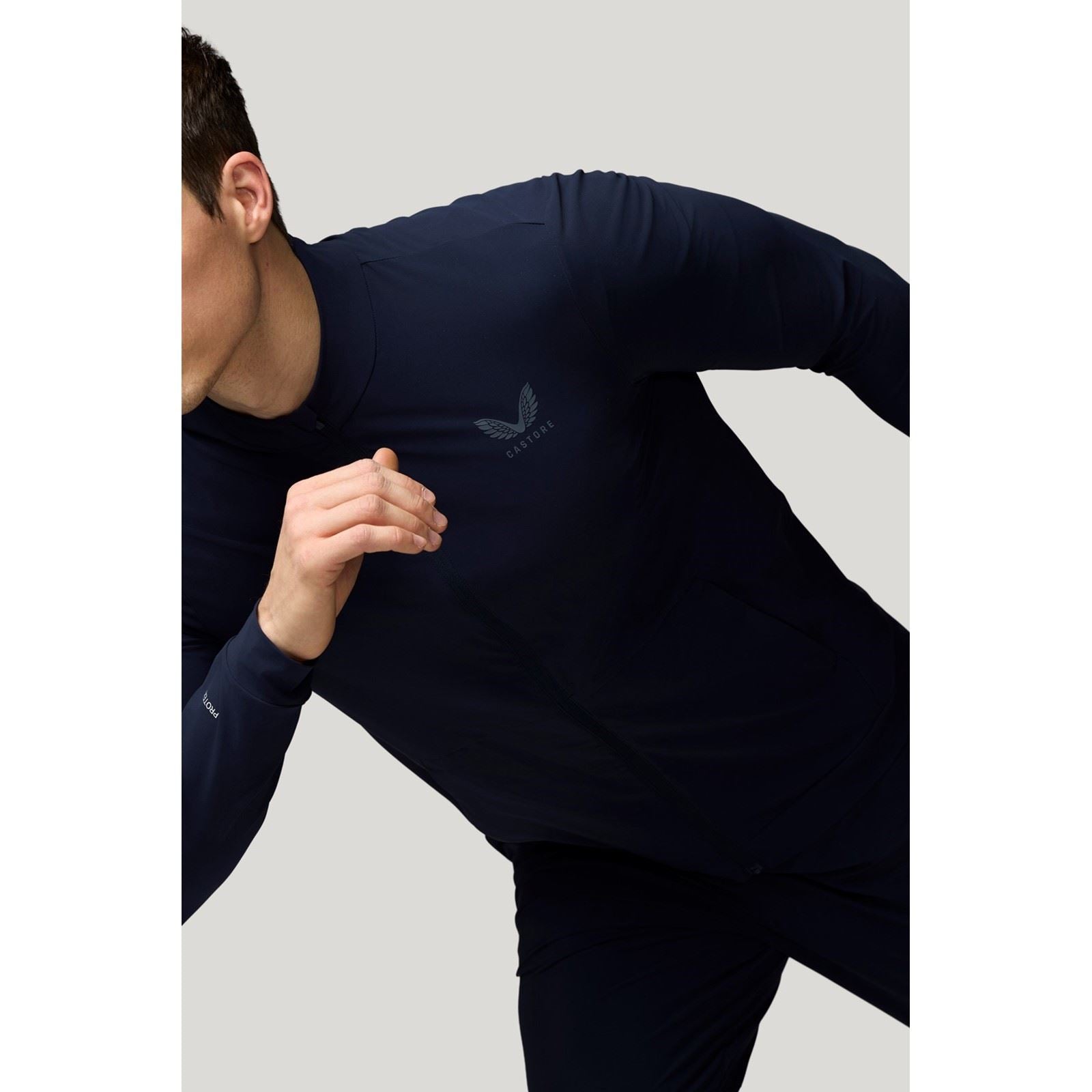 Castore Tech Training Herren Blaue Trainingsjacken