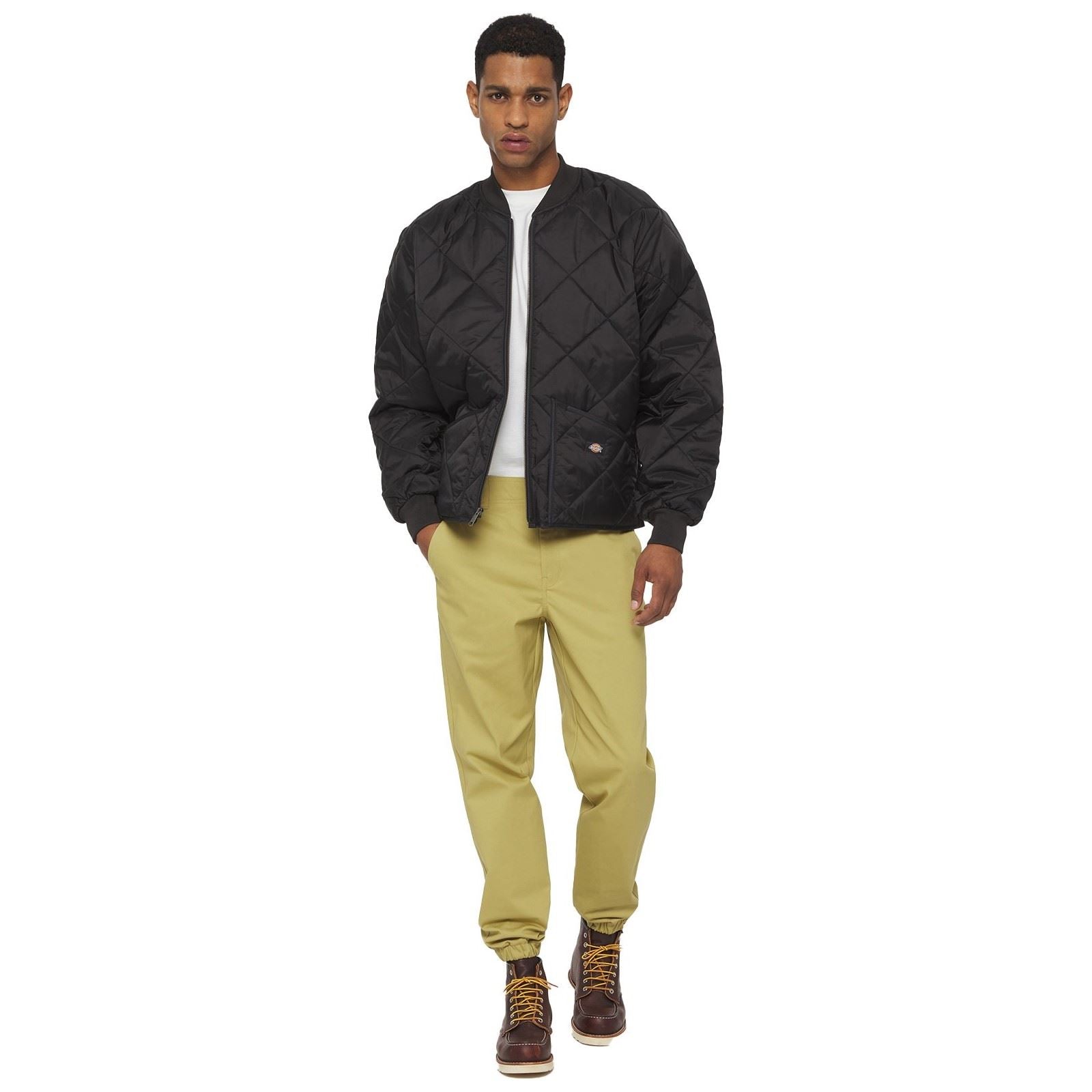 Dickies Diamond Herren Schwarze Farbe Steppjacke