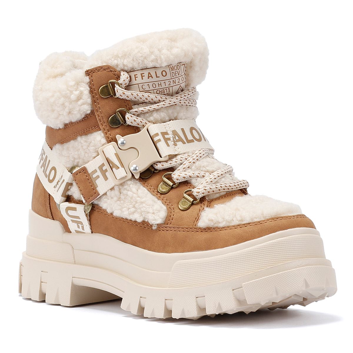 Buffalo Aspha Com Mid Warm Damen Stiefel In Beige