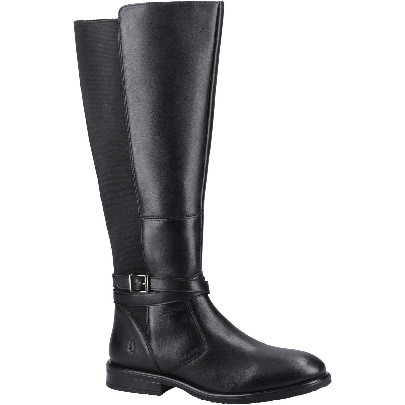 Hush Puppies Victoria Leder Damen Schwarze Stiefel