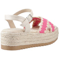 Hush Puppies Jemma Espadrille Damen Sandalen Aus Polyurethan In Fuchsia