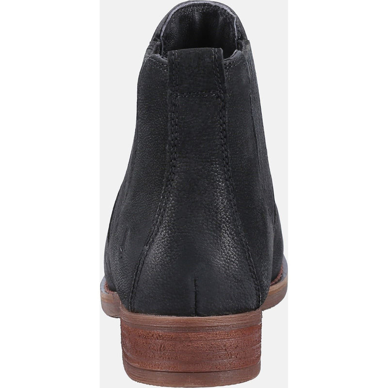Hush Puppies Edith Damenlederstiefel In Schwarz