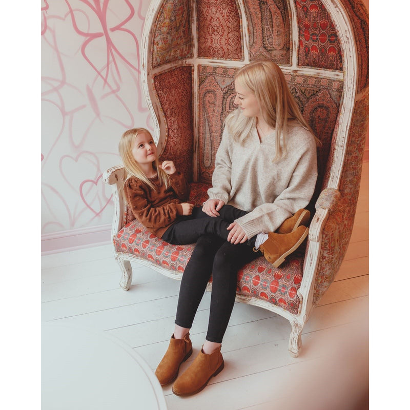 Hush Puppies Maddy Wildleder Damen Stiefeletten In Tan