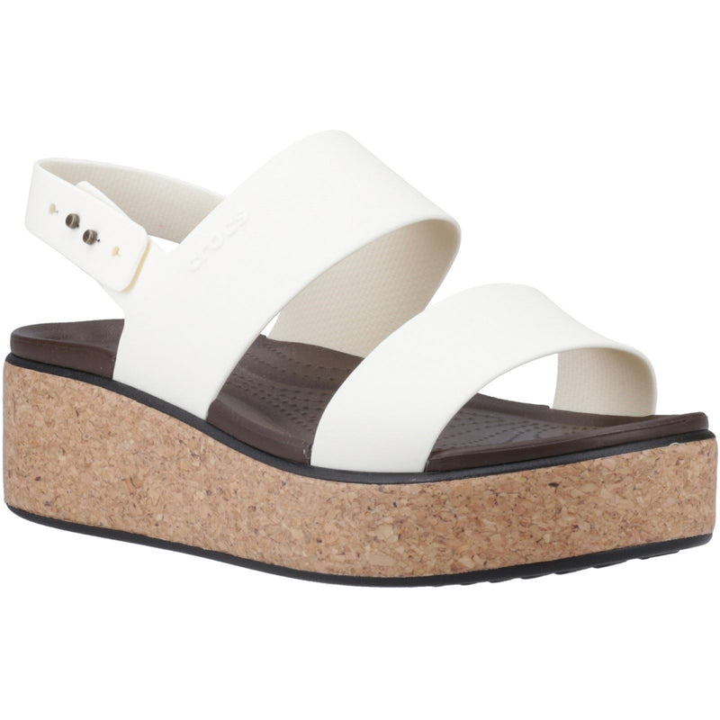Crocs Brooklyn Cork Damen Kreidesandalen