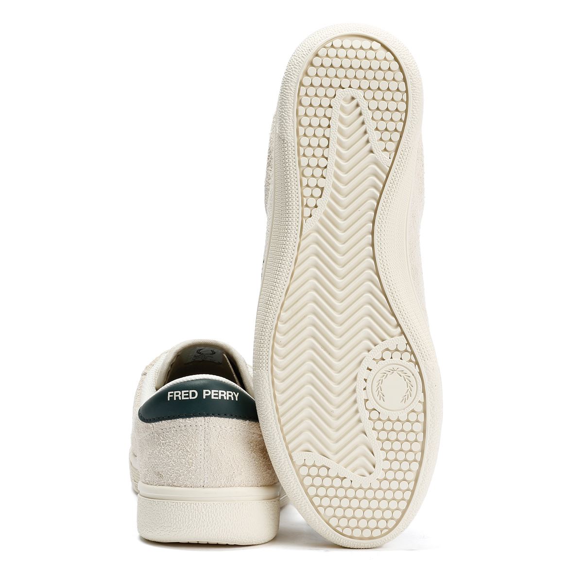 Fred Perry Tennis Shoe Wildleder Herren Weiße Sneaker