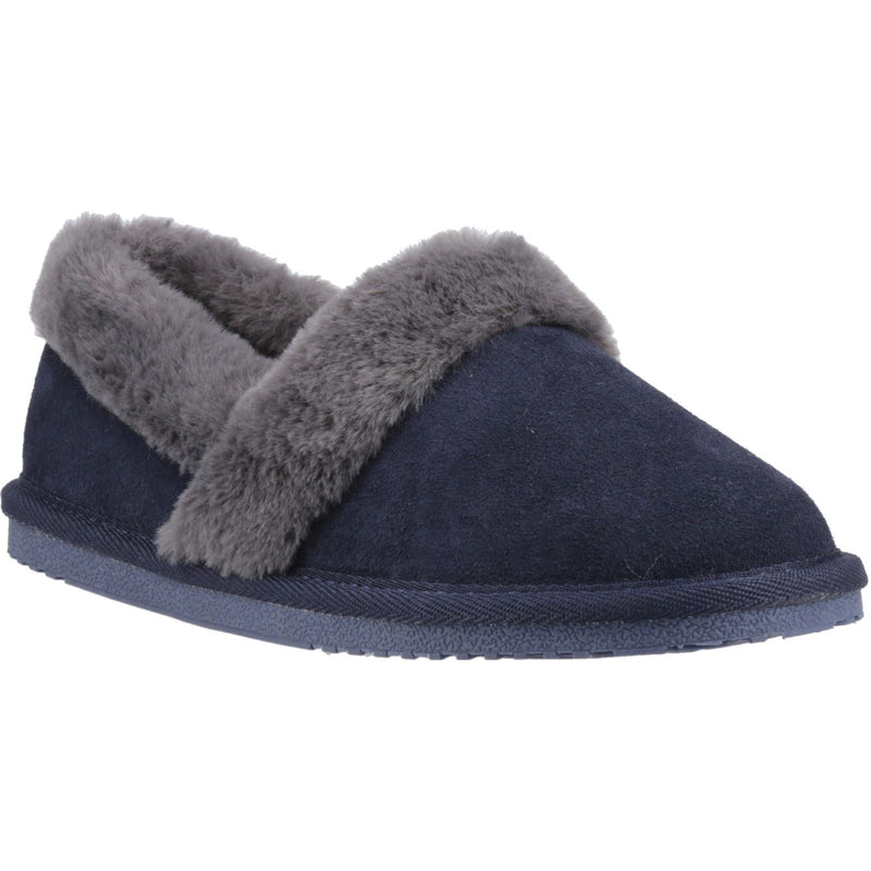 Hush Puppies Ariel Damen Hausschuhe aus Wildleder in Marineblau