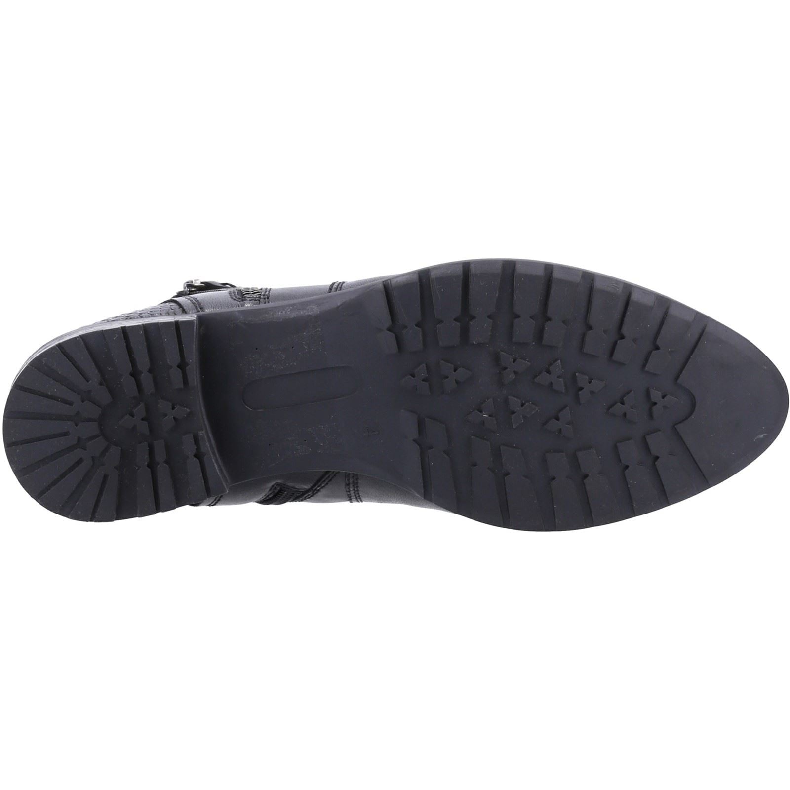 Hush Puppies Scarlett Damen Schwarze Farbe Lederstiefel