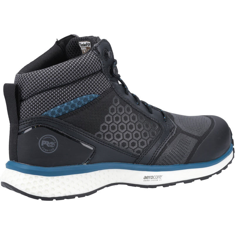 Timberland Pro Reaxion Mid Syntheseschwarz/Blau Sicherheitsstiefel