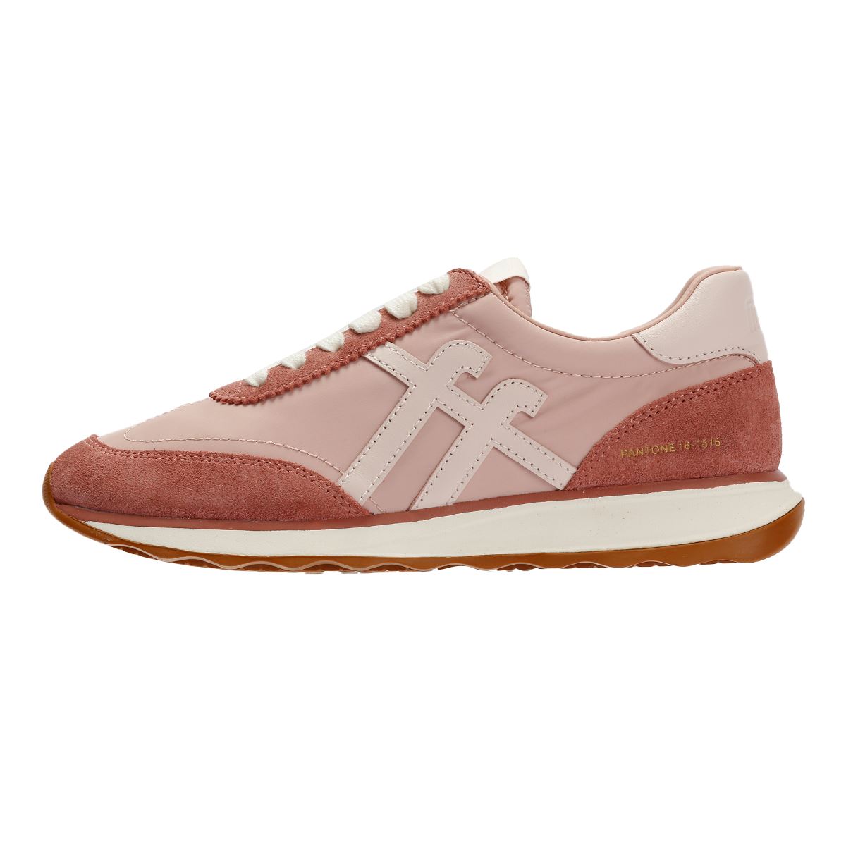 FitFlop X Pantone Retro-Q Wildleder Damen Pink Sneakers