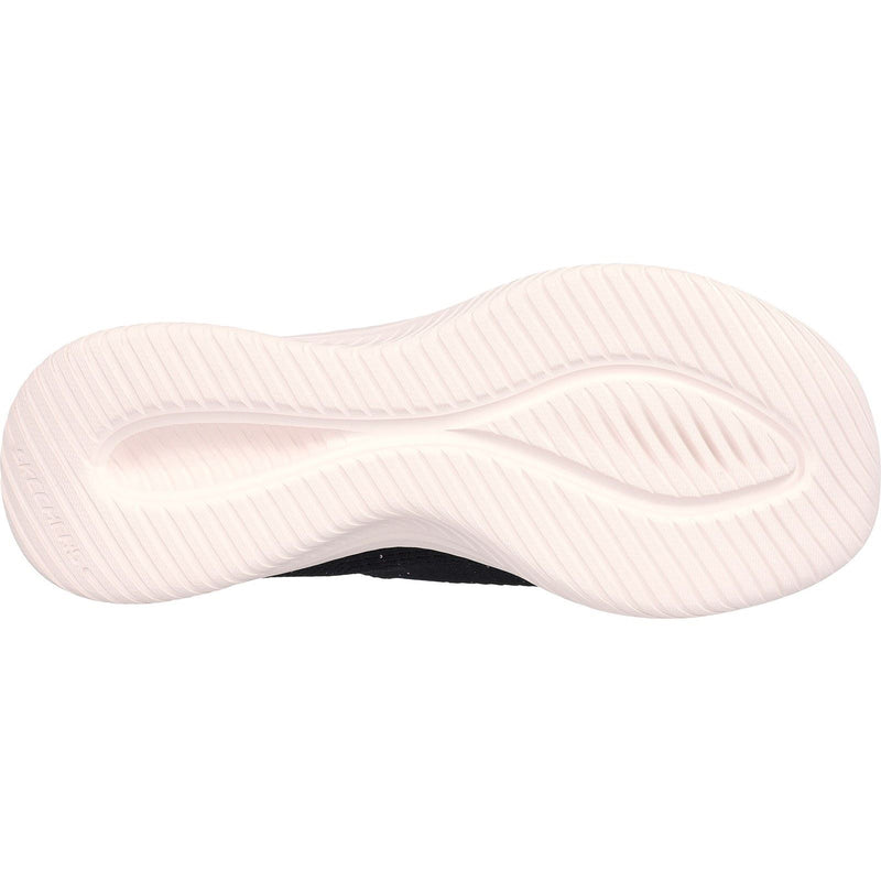Skechers Ultra Flex 3.0 Textile Damen Sneaker In Schwarz/Roségold