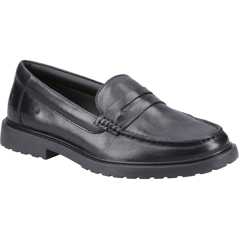 Hush Puppies Verity Slip On Damen-Schwarze Farbe-Lederloafer