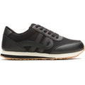 Hush Puppies Seventy8 Herren Schwarz Leder Sneaker
