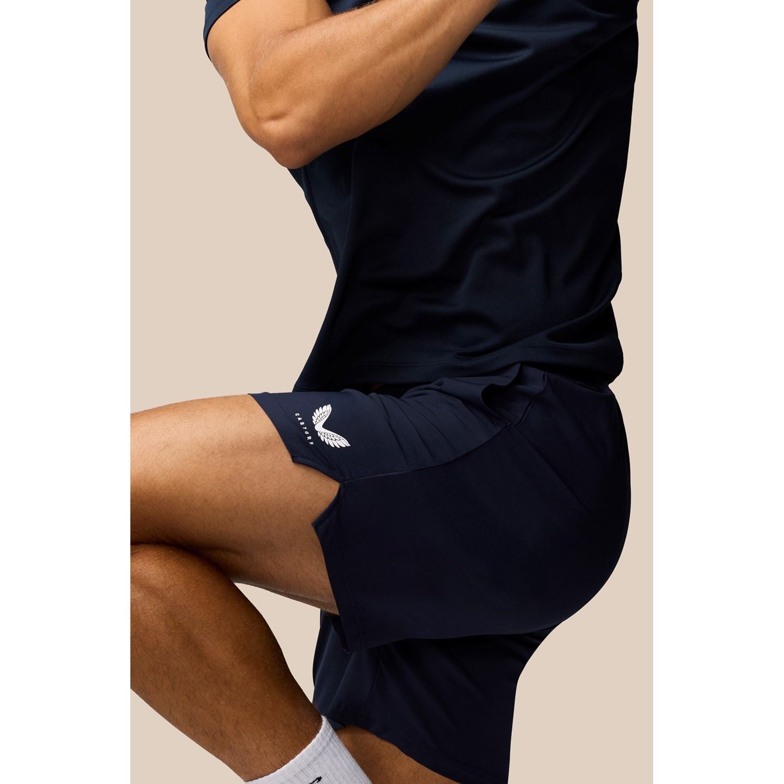 Castore Branded Elastic Shorts Polyester Herren Blau Activewear Shorts