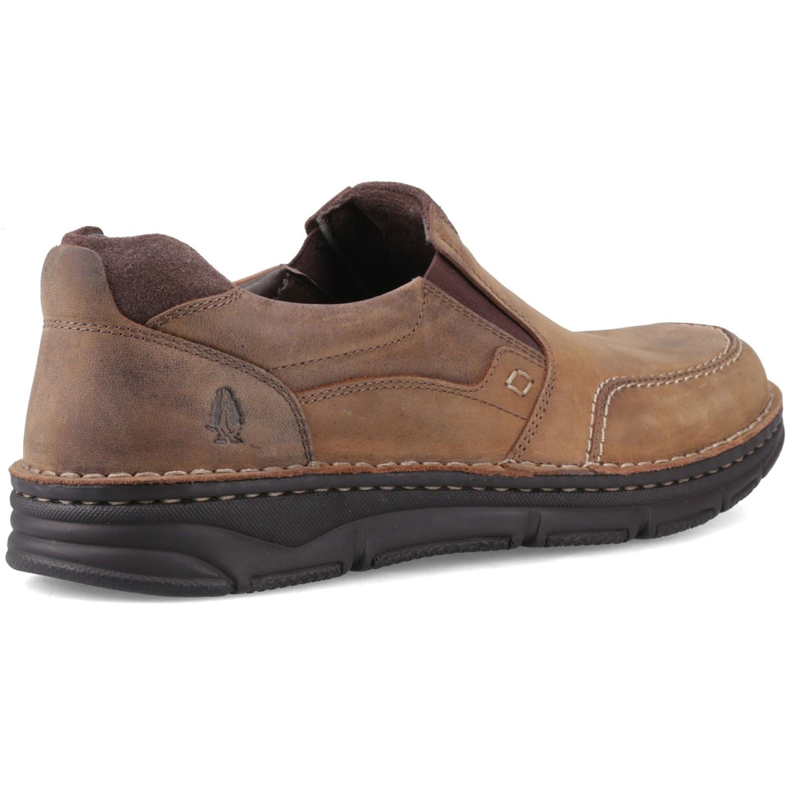Hush Puppies Franco Slip on Leder Herren Tan Freizeitschuhe