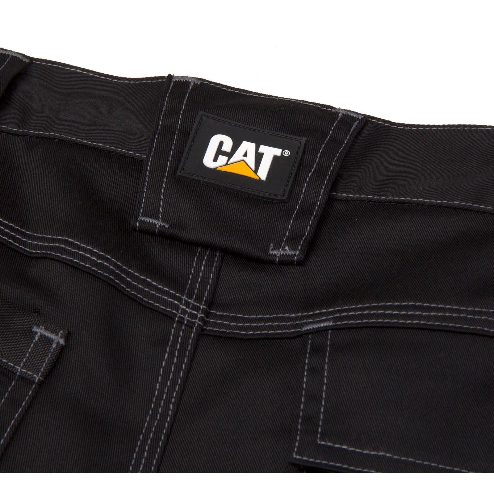 Caterpillar Essential Knee Pocket Stretch Holster Polyester Herren Schwarze Outdoor Hosen