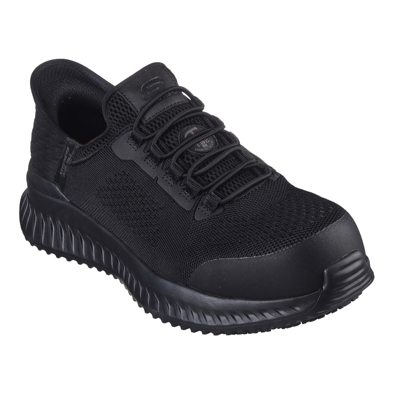 Skechers Workwear Tilido Fletchit CT Textil Herren Schwarze Sicherheits Sneaker