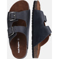 Hush Puppies Nash Slider Herren Sandalen Aus Schwarzem Leder