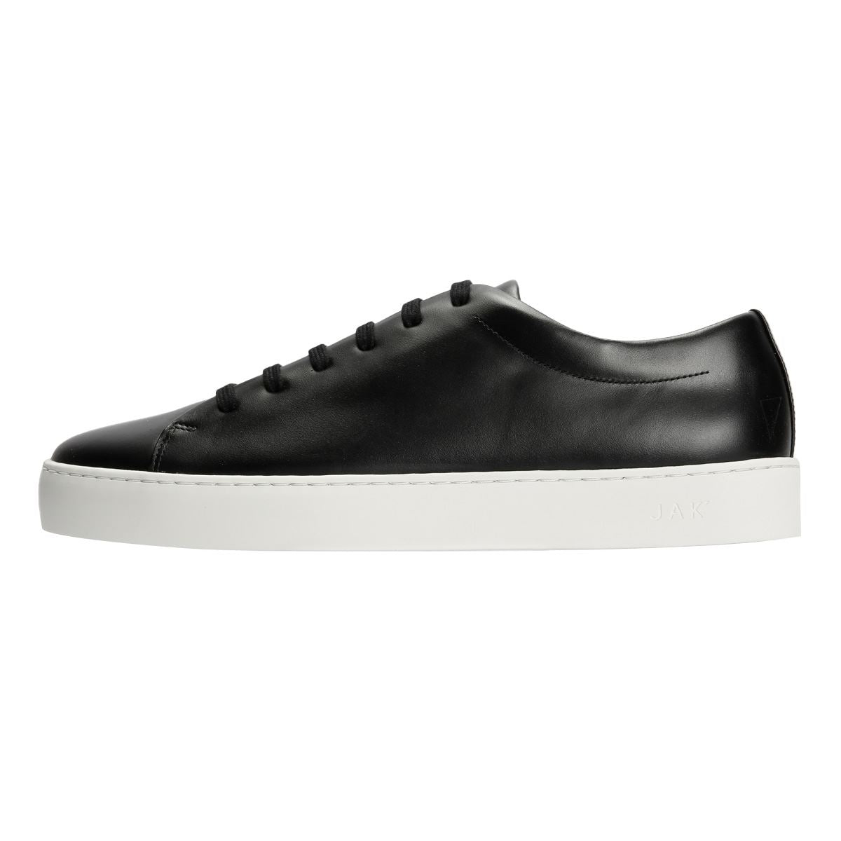 JAK Royal Leder Herren Schwarze Sneakers