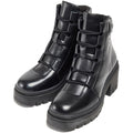 Pod Winona Leder Damen Schwarze Stiefel