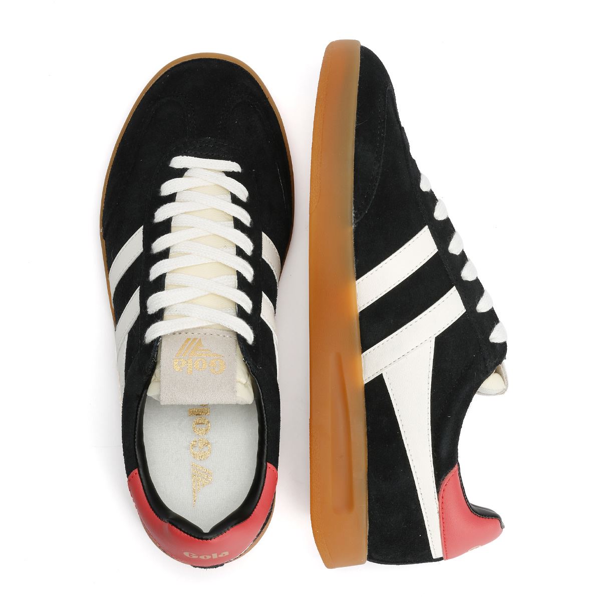 Gola Cyclone Wildleder Damen Schwarz Sneakers