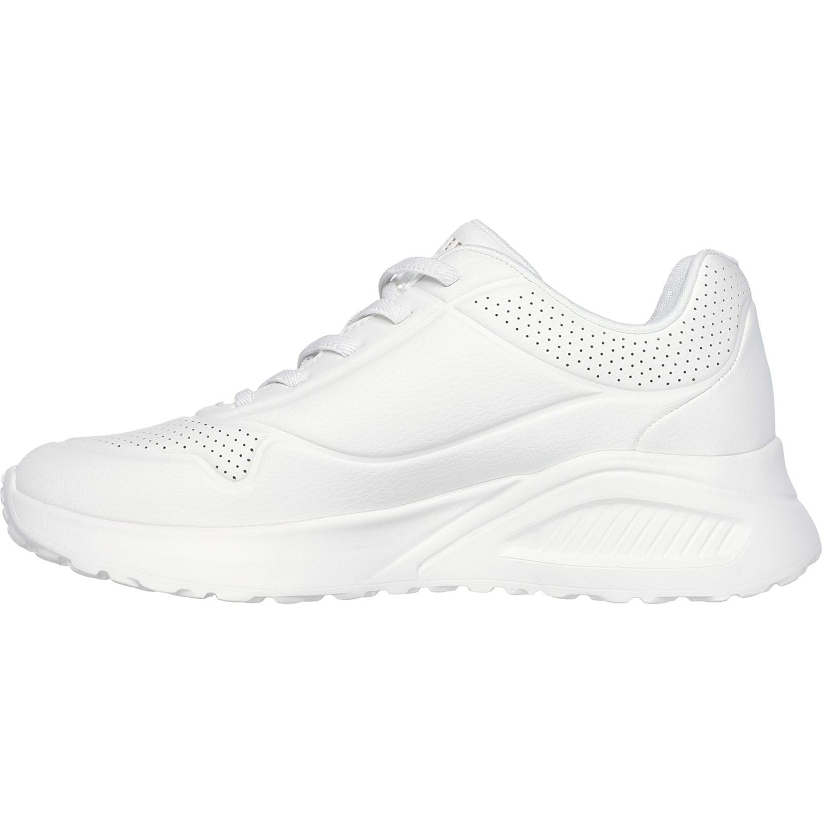 Skechers Uno Lite Lite Work Synthetik Damen Sneaker In Weiß