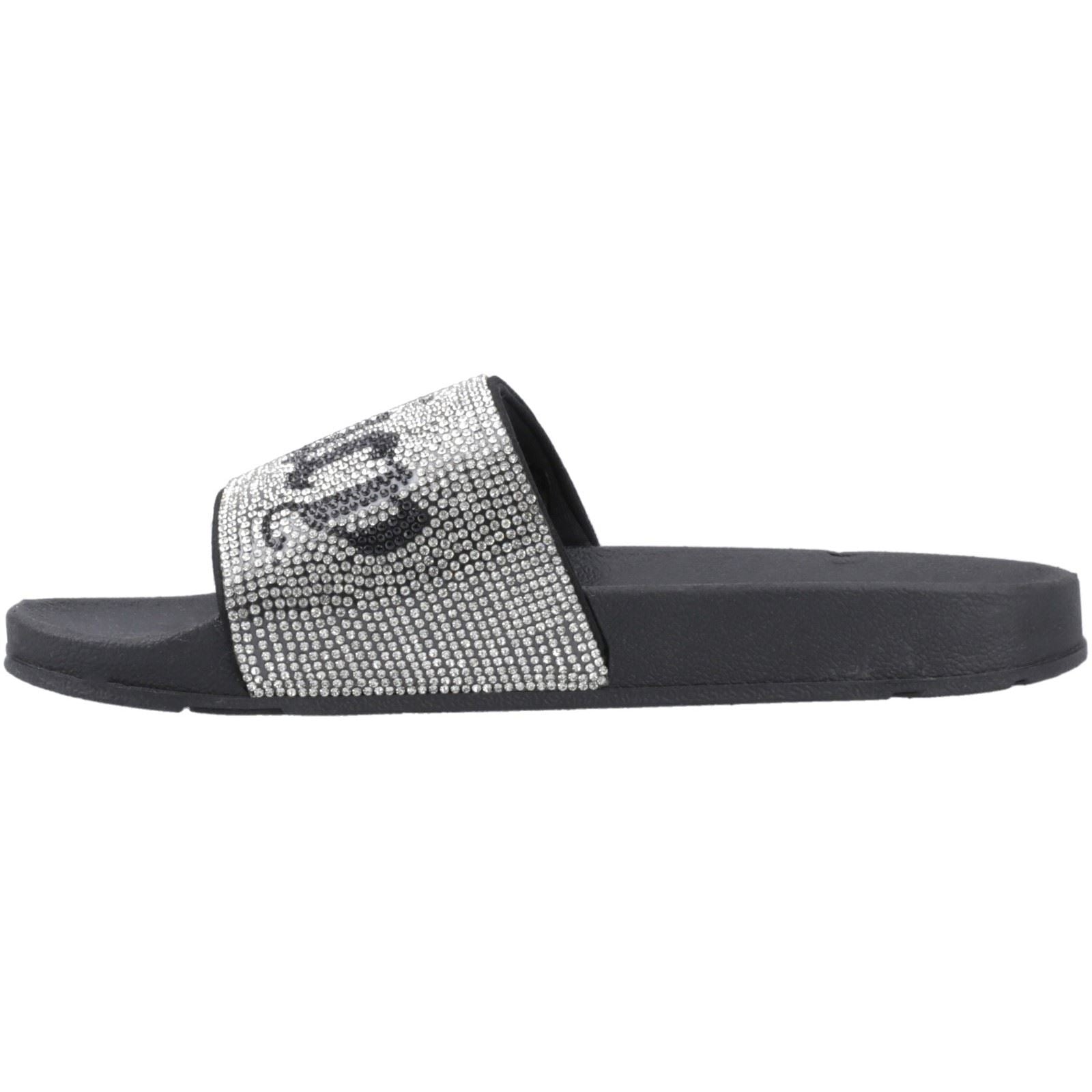 Juicy Couture DONNA Damen Silber Slides