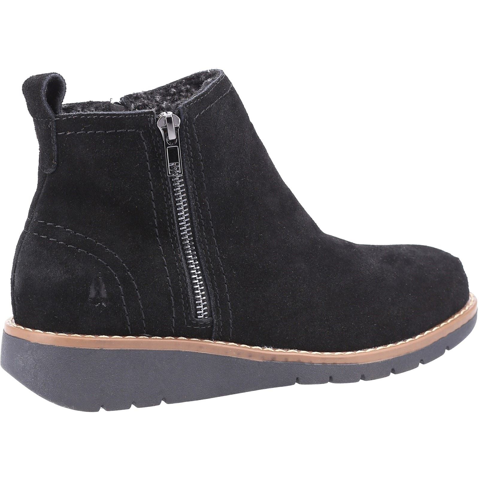 Hush Puppies Libby Damenstiefel Aus Schwarzem Wildleder