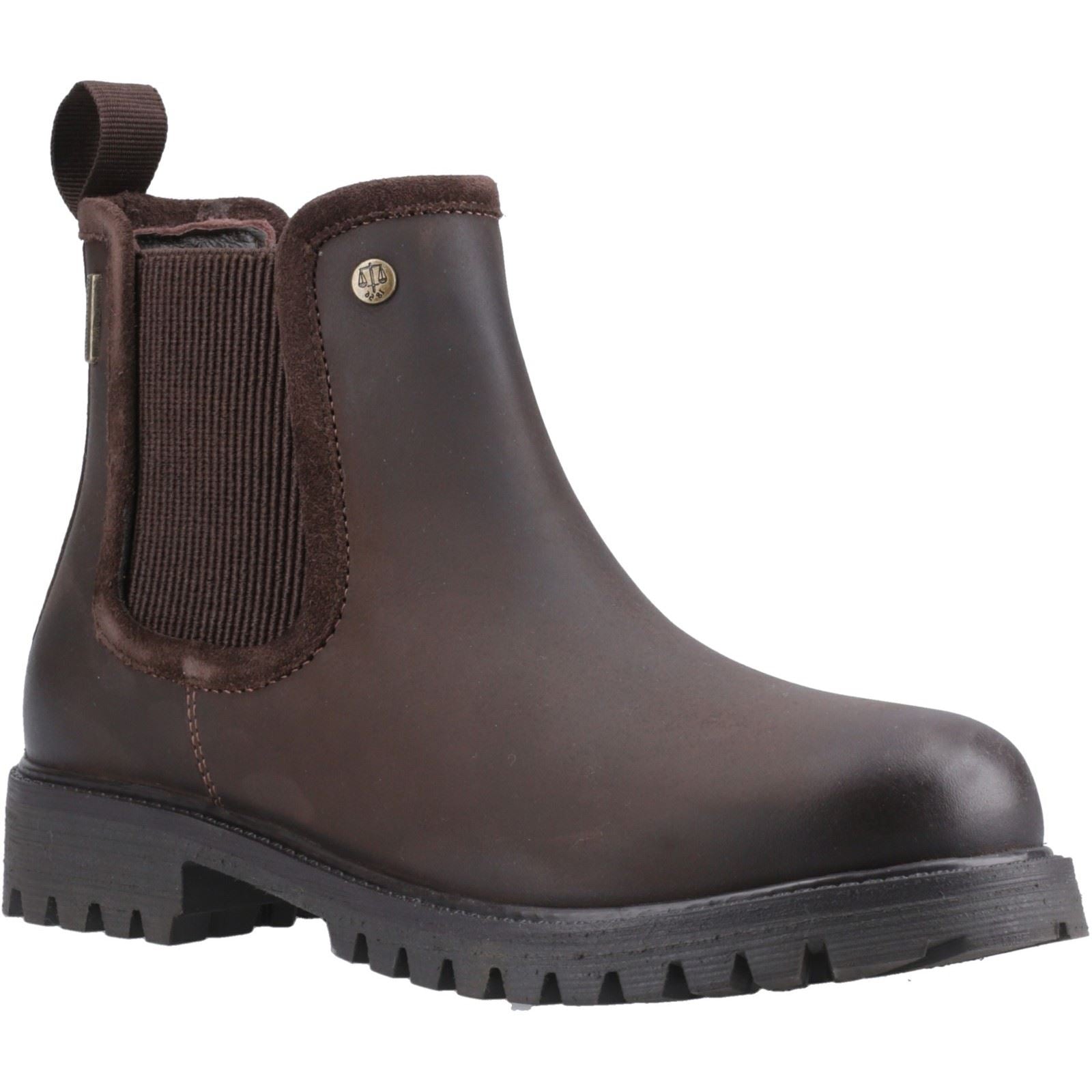 Hunter Canna Dealer Boot Damen Chelsea Stiefel Aus Braunem Leder