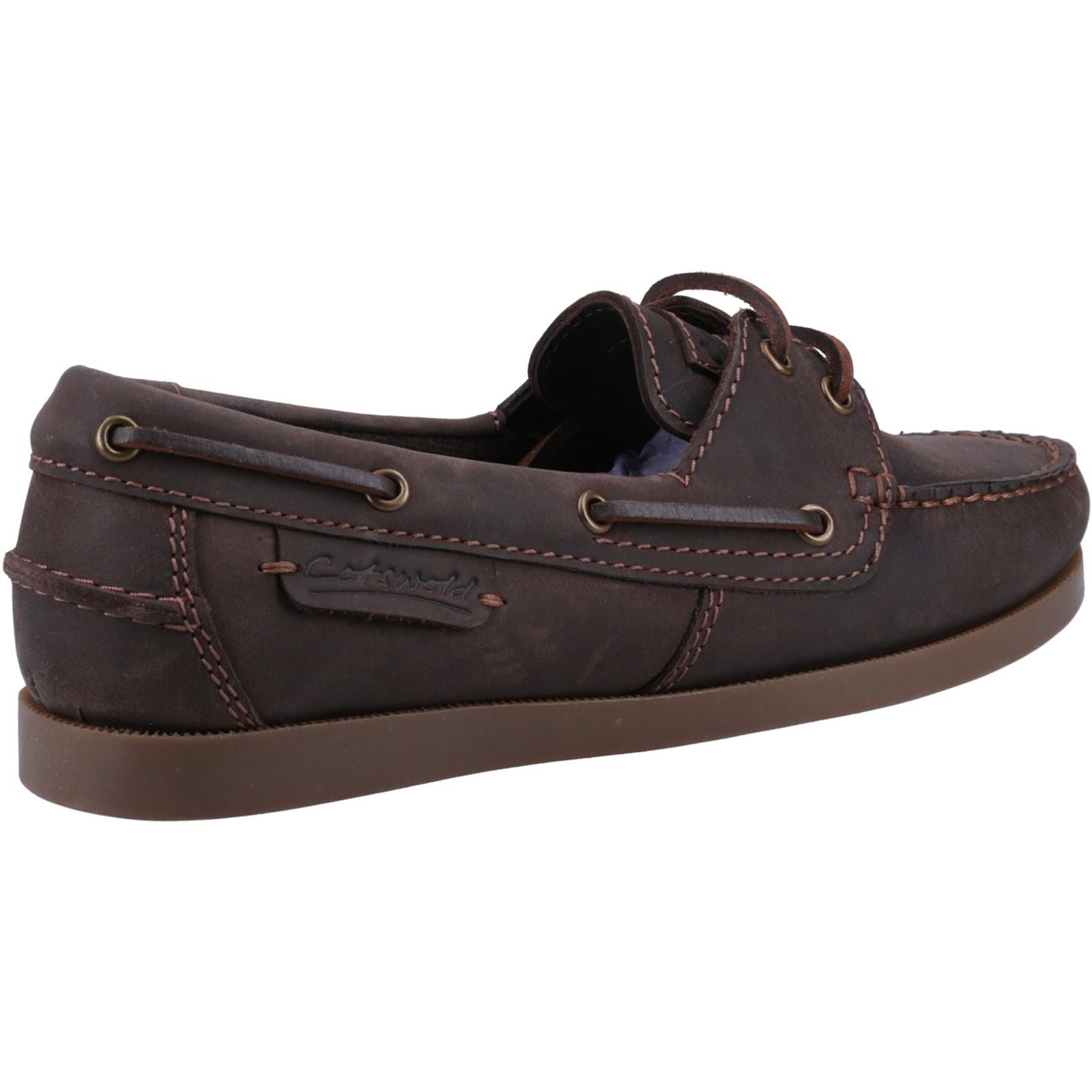 Cotswold Bartrim Leder Herren Braune Bootsschuhe