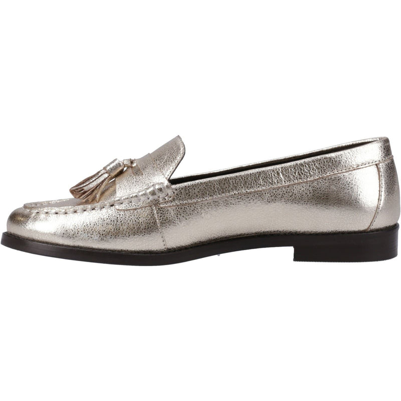 Hush Puppies Connie Damen Goldene Leder Slipper