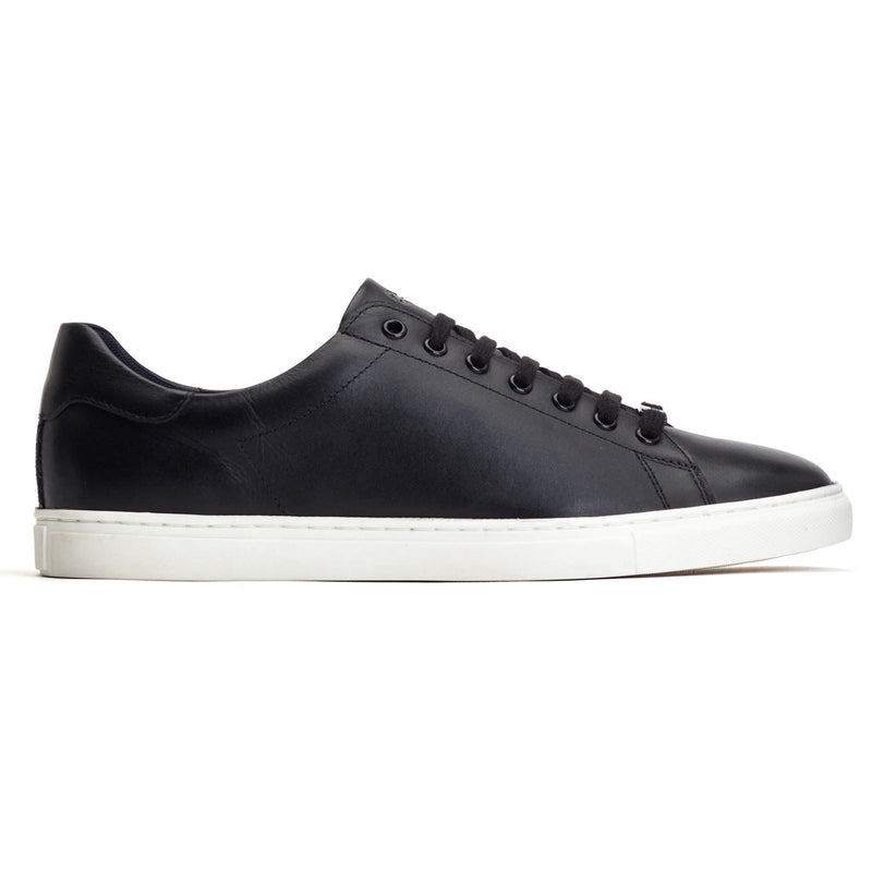 Base London Tucker Schwarze Farbe Ledersneaker Für Herren