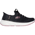 Skechers Edgeride Impression Damen Stoffschuhe In Schwarz/Rosa