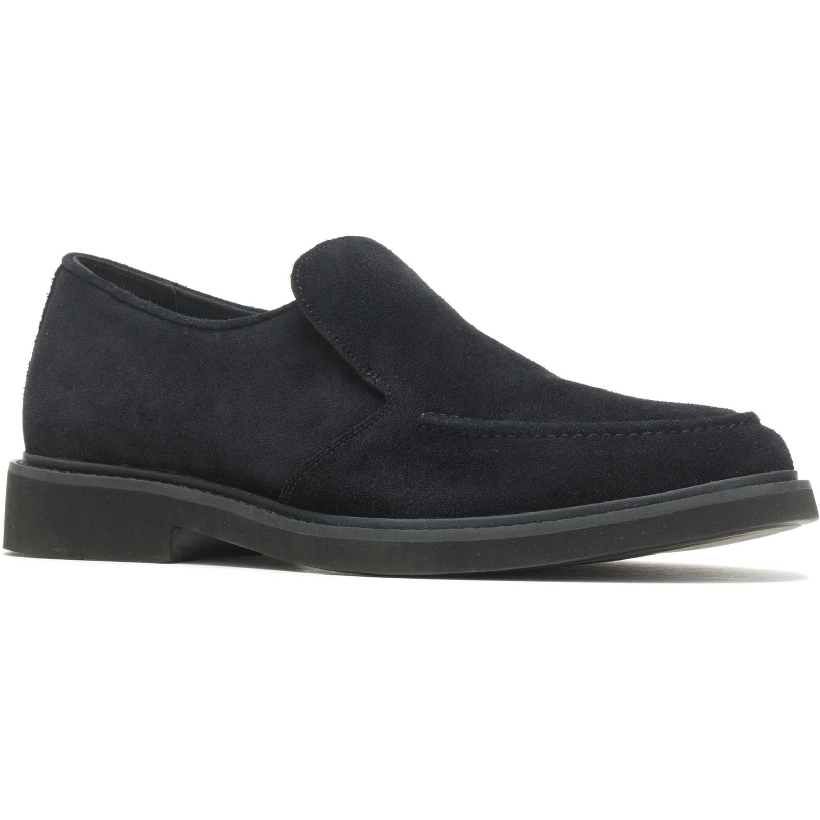 Hush Puppies Earl Slip On Herren Wildlederloafer In Schwarz