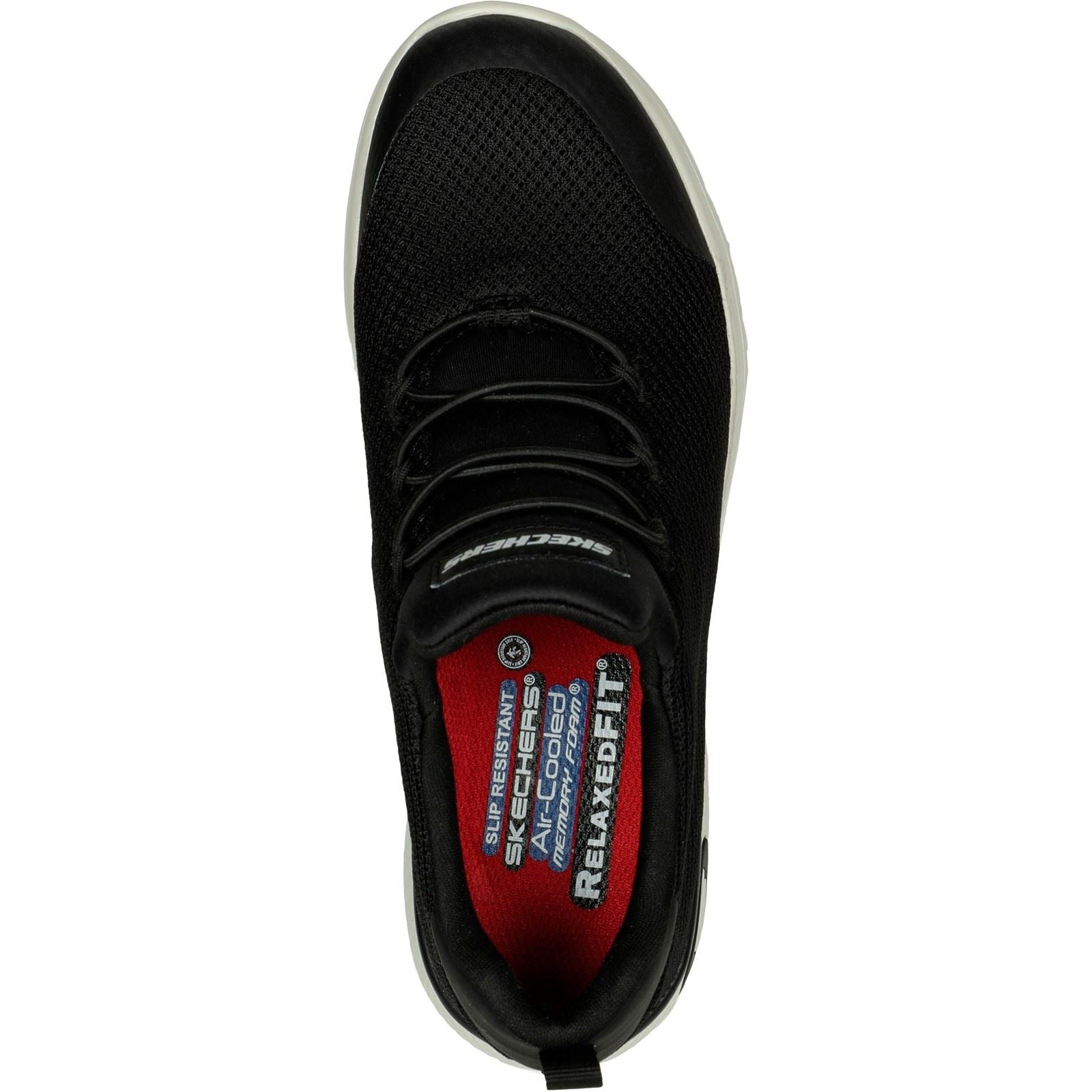 Skechers Workwear Marsing Waiola SR Mesh Damen Schwarz/Weiß Sneaker