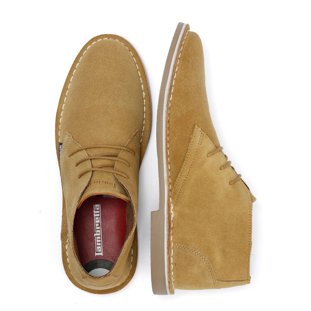 Lambretta Chiswick Wildleder Herren Braune Stiefel