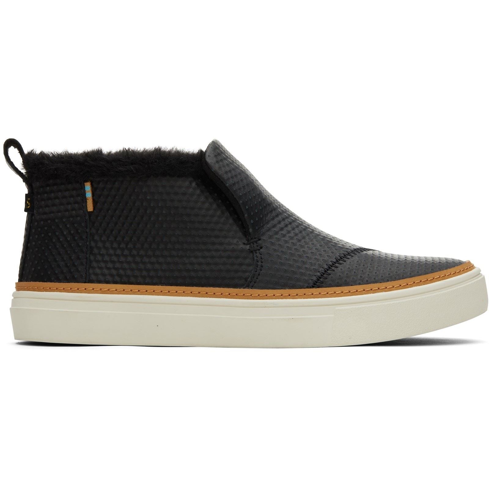 TOMS Paxton Leder Mix Damen Schwarze Stiefel