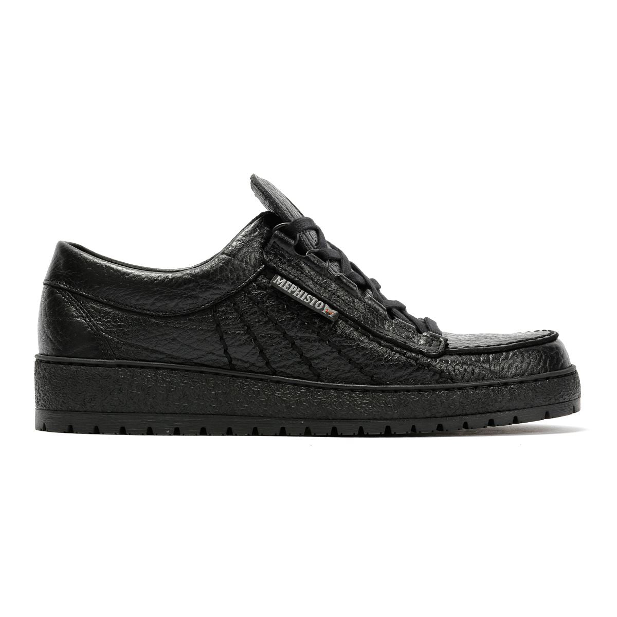 Mephisto Rainbow Mamouth 714 Leder Herren Schwarz Schnürschuhe