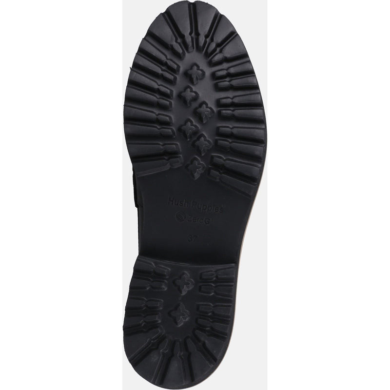 Hush Puppies Ginny Wildleder Damen Schwarze Loafer